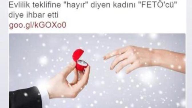 Evlilik teklifine "hayır" cevabını alırsan ne tepki verirsin?