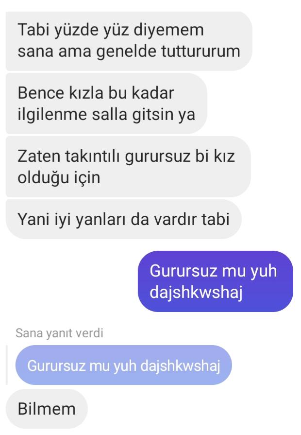 Ne demek be bunlar? Niye böyle net konuşmuştur?