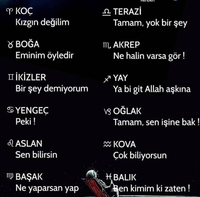 Senin trip cümlen hangisi?