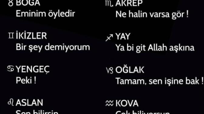 Senin trip cümlen hangisi?