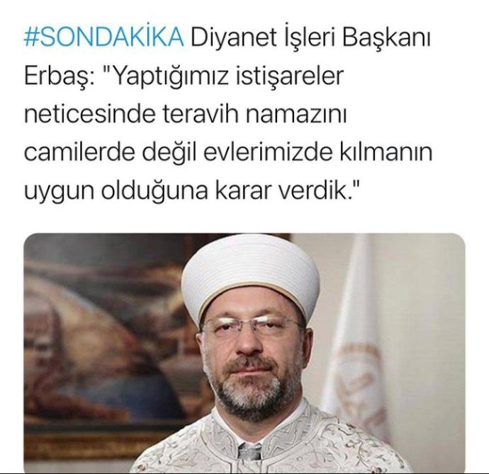 Teravih namazı evde kılınacak! Sizce doğru bir karar mı?