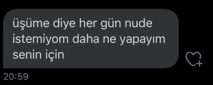 Üşüme diye her gün nude istemiyorum diyen flörtüm seviyor mu sizce?