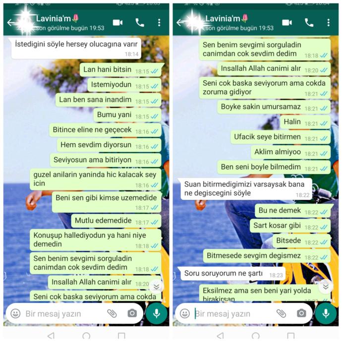 Amacı ne çözemedim. Hakli olunca özür dilerdi yapmam derdi. Şimdi bide ayrıldık kafami dinlicem dedi geri dönermi akil verin?