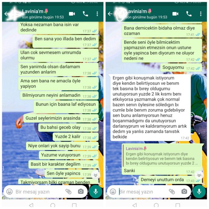 Amacı ne çözemedim. Hakli olunca özür dilerdi yapmam derdi. Şimdi bide ayrıldık kafami dinlicem dedi geri dönermi akil verin?