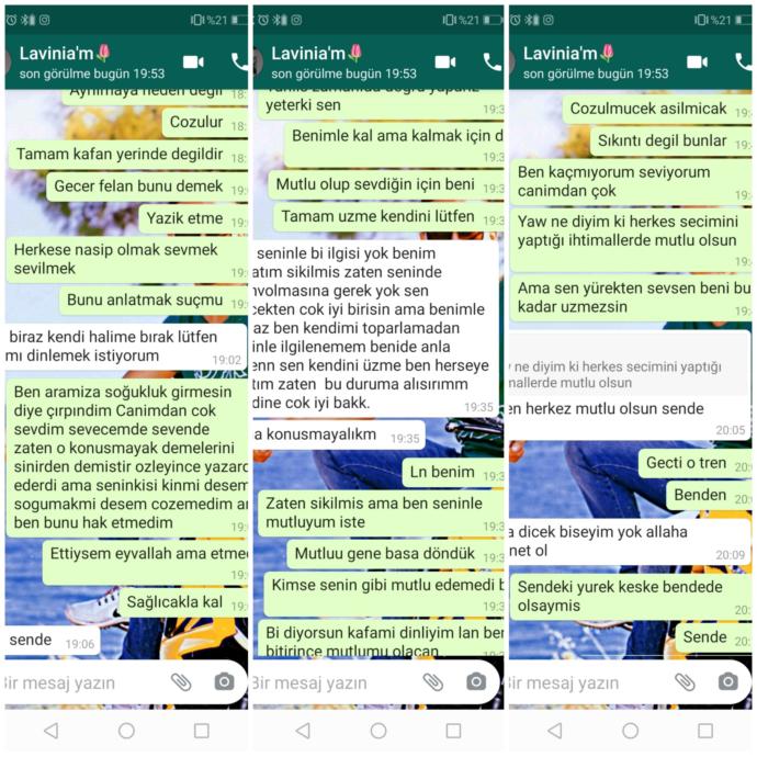 Amacı ne çözemedim. Hakli olunca özür dilerdi yapmam derdi. Şimdi bide ayrıldık kafami dinlicem dedi geri dönermi akil verin?