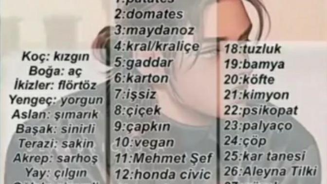 Senin takma ismin ne peki?