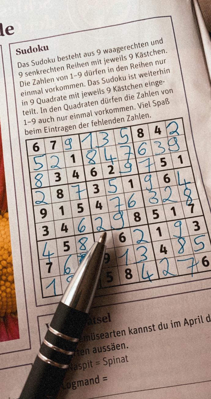 Sudoku çözmeyi severmisiniz 🤓🔢🖊?