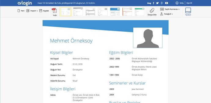 CVlogin CV