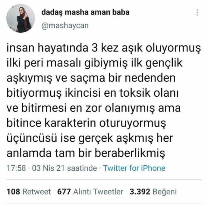 İnsan 3 kez mi aşık olur?