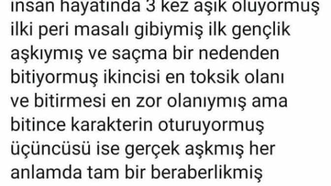 İnsan 3 kez mi aşık olur?