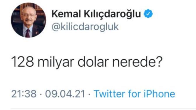 128 milyar dolara ne oldu?