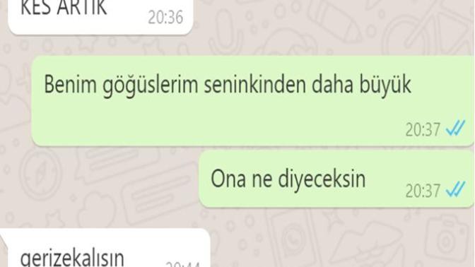 Benim göğüslerim seninkinden daha büyük dediğim için sinirlenmesi normal mi?