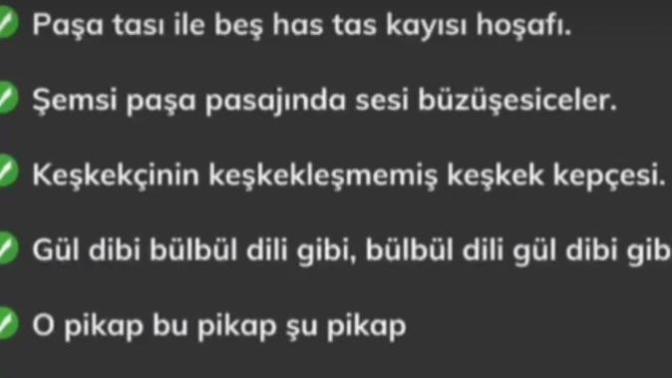 Diksiyonunuz ne kadar düzgün?