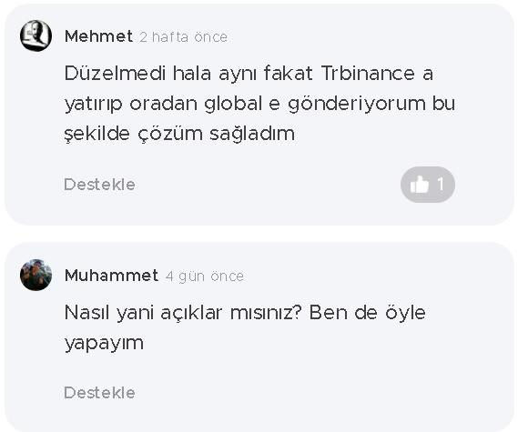 Binance kullanan  var mı?