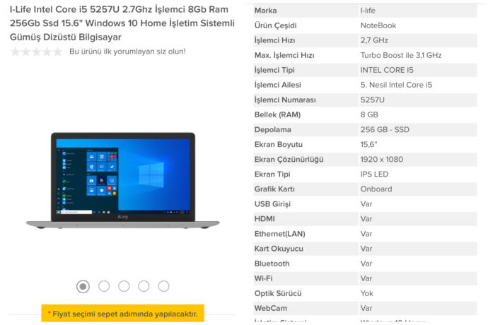 Laptop önerisine ihtiyacım var yardımcı olur musunuz?