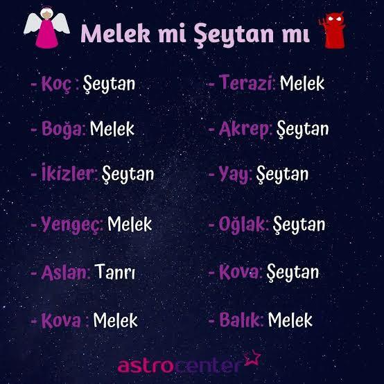 Melek misin yoksa şeytan mı?
