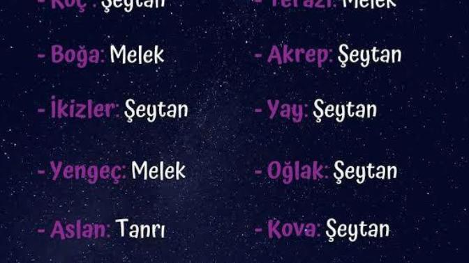 Melek misin yoksa şeytan mı?