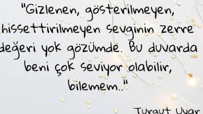 Benim karakterim böyle sevgimi gösteremiyorum ama çok seviyorum diyen erkek?