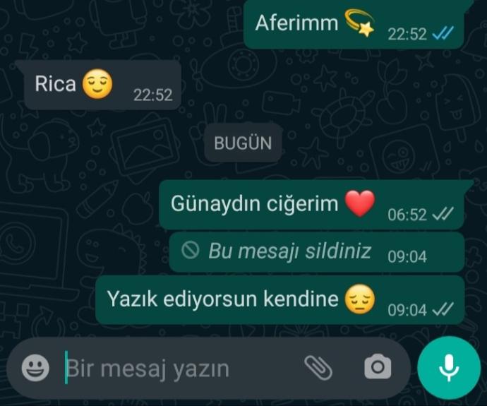 En son kime kalp emojisi attınız?