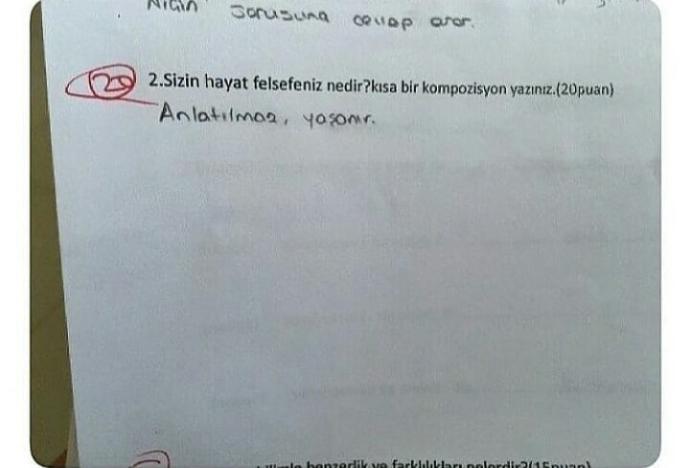 Sizin hayat felsefeniz nedir?