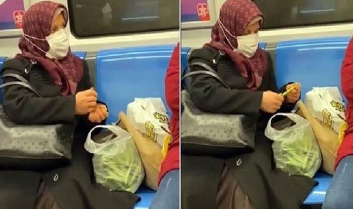 Metroda fasulye ayıkladı, sosyal medyada gündem oldu! Senin bir ortamda yaptığın en ilginç şey ne?