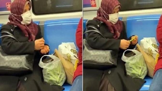 Metroda fasulye ayıkladı, sosyal medyada gündem oldu! Senin bir ortamda yaptığın en ilginç şey ne?