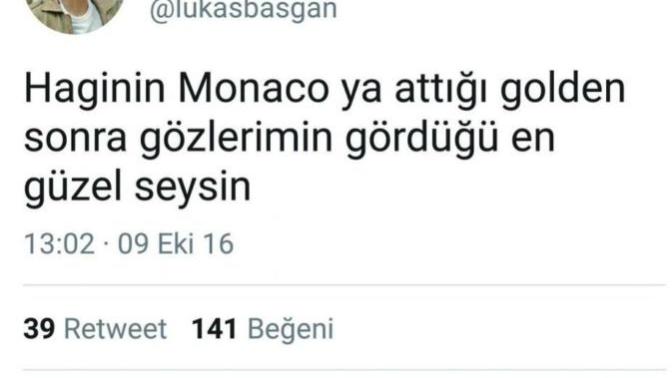 Hagi'nin Monaco'ya attığı golden sonra gözlerinizin en güzel gördüğü şey ne?