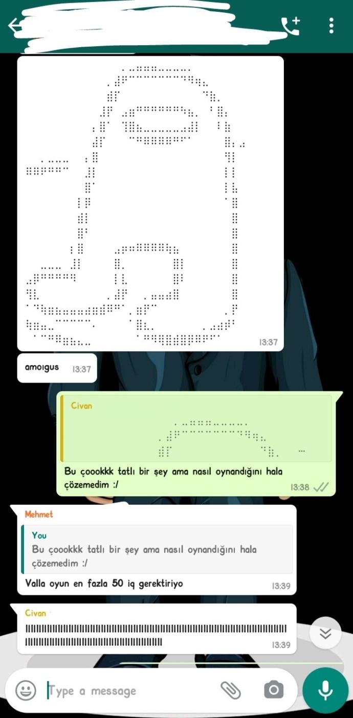 Ya bu mesajda bana ne demek istedi?