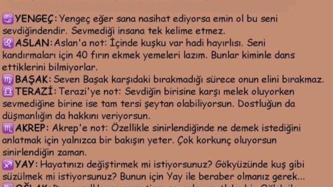 Astrolejide bugün acaba yapılan yorumlar sani tatmin edebildimi?