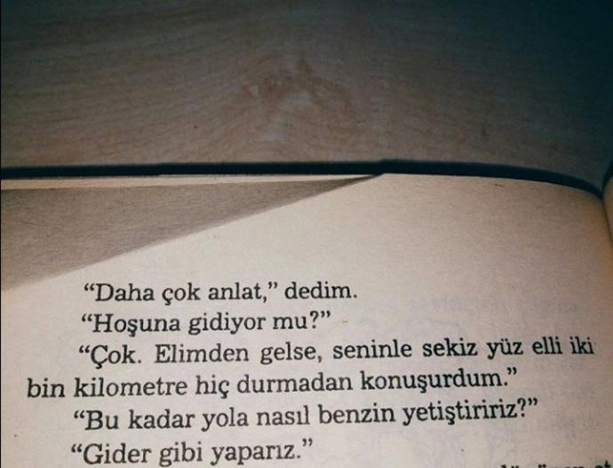 En sevdiğiniz kitaptan bir alıntı paylaşır mısınız?