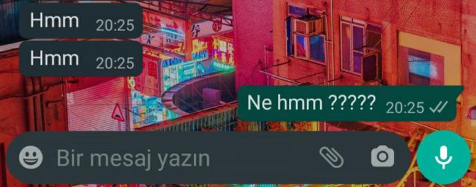 Mesajda hmm yazınca sinirleniyor musunuz?