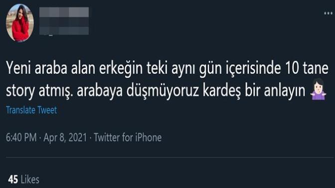 Bu erkekler araba storyleri atarak kızları etkilediğini falan mı sanıyor?