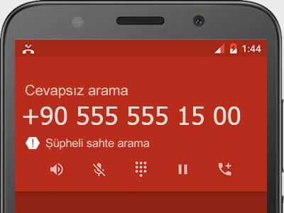 0555 555 15 00 Kim Numarası? Dolandırıcı mı? Bilenler?
