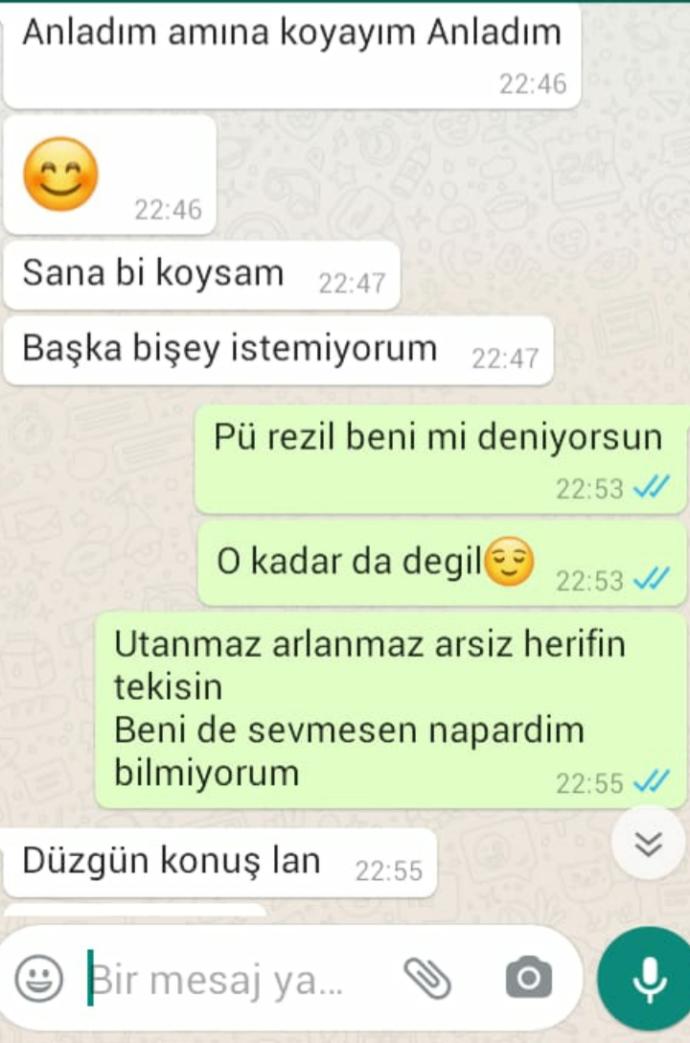 Sevgili degiliz ben naptım ki simdi anlamadim?