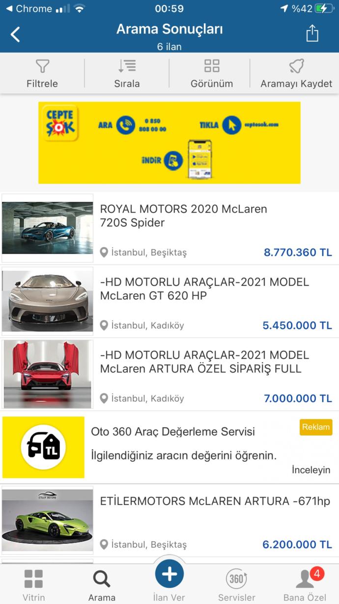 KS lüks bir araba galerisi olsaydı, hangi arabayı isterdiniz?