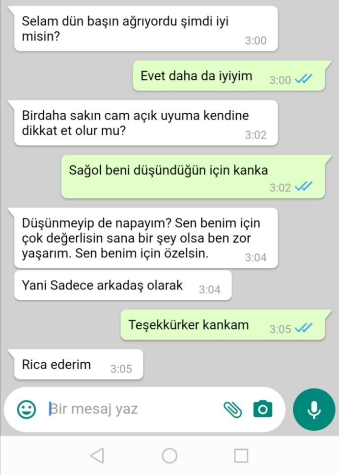 Kız kankamla Konuşmamız?