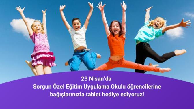 #23NisanMutluOlsun diye: Sorgun Özel Eğitim Uygulama Okulu'na Xper bağışını gerçekleştirdik. Güzel misin KScan📱?