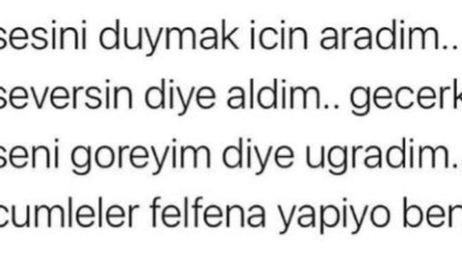 Şu anda duymaya ihtiyaç duyduğunuz kelime/cümle nedir?