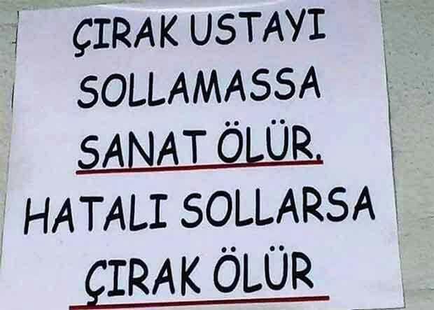 Çırak olmadan usta olunur mu?