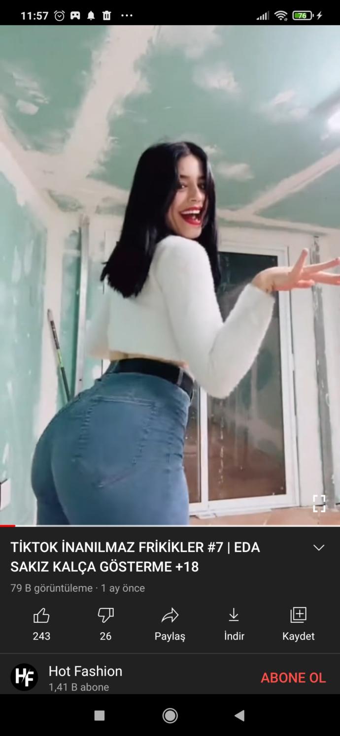 Sizce bu kızın kalçaları nasıl?