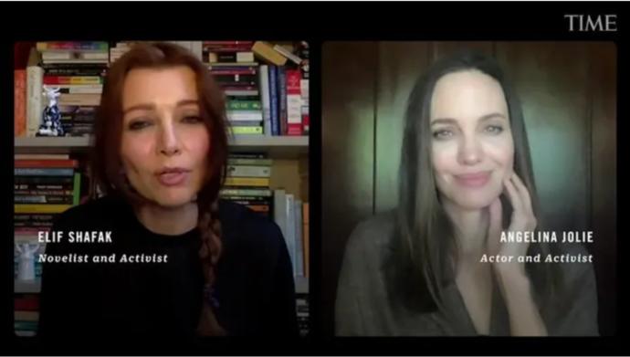 Elif Şafak ve Angelina Jolie
