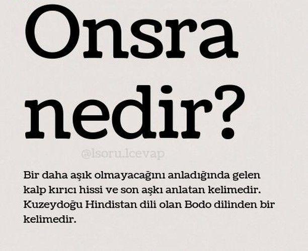 Onsra nedir, aşkta ne anlamı var? Neden söylenir?