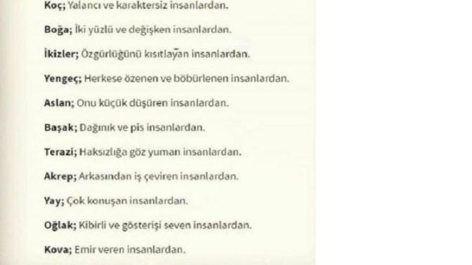 Burçların En Nefret Ettiği İnsan Tiplerinde Sizin Ki Hangisi Veya Burcunuzdaki Doğru Mu?