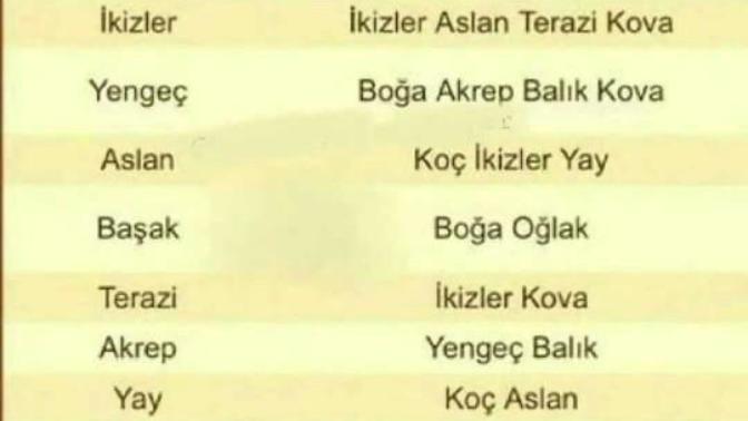 Burcuna göre hangi burçlarla aşk yasacaksın?