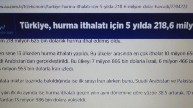 İsrail Hurmaları ile oruç açtığınızı biliyor muydunuz?