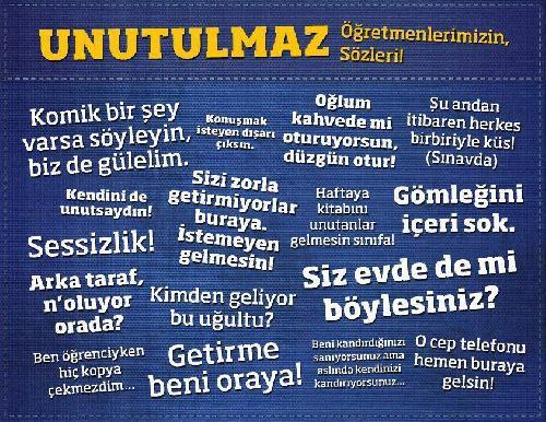 Favori öğretmeninizin en klasik repliği neydi?