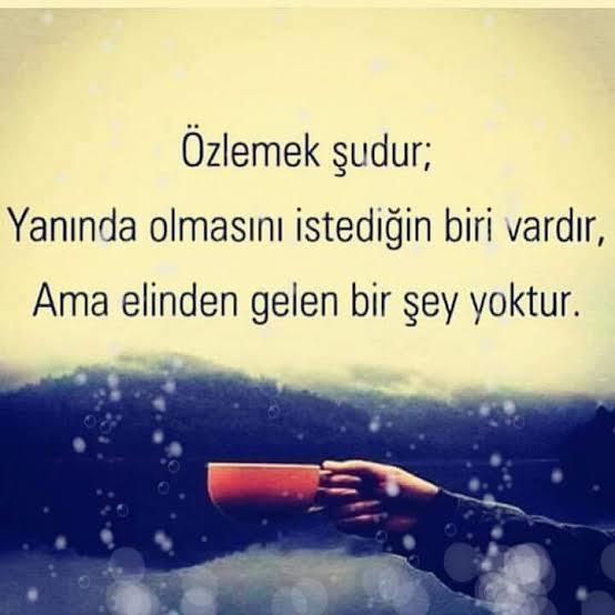 Özlediğiniz biri var mı ya da birşey?
