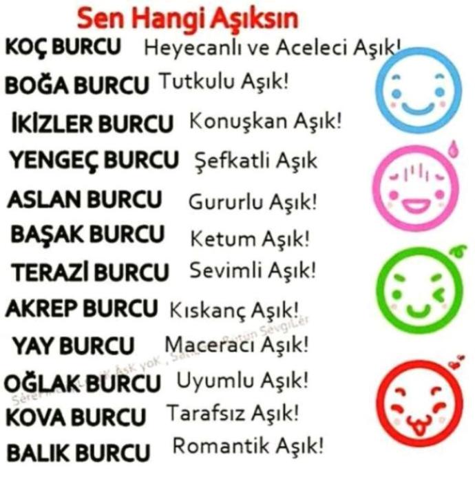 Burcuna göre hangi aşıksın?