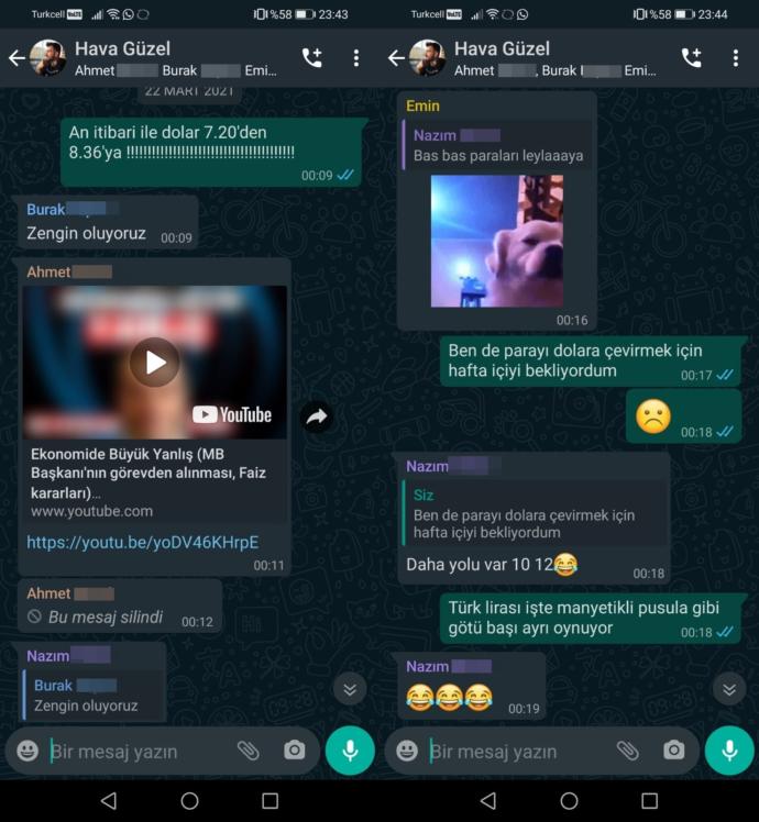WhatsApp gruplarında genelde hangi konular üzerinde konuşuyorsunuz?