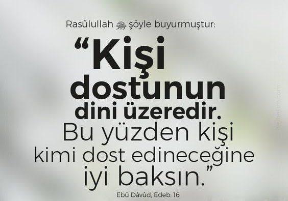 Dost veya arkadaş olarak gördükleriniz sizi inancınıza yaklaştırıyor mu? Yoksa uzaklaştırıyor mu? Hiç dikkat ettiniz mi?